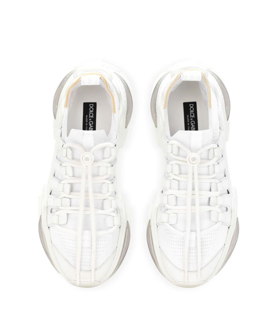 DOLCE&GABBANA Белые низкие кроссовки / кеды, фото 4
