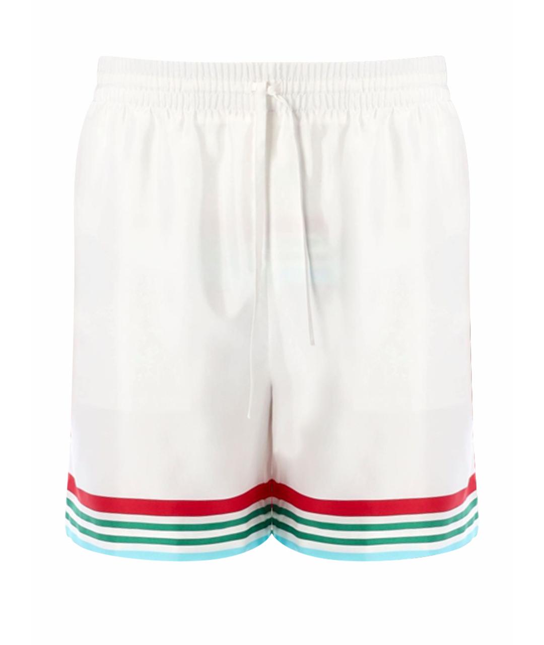 CASABLANCA Белые шелковые повседневные брюки, фото 1