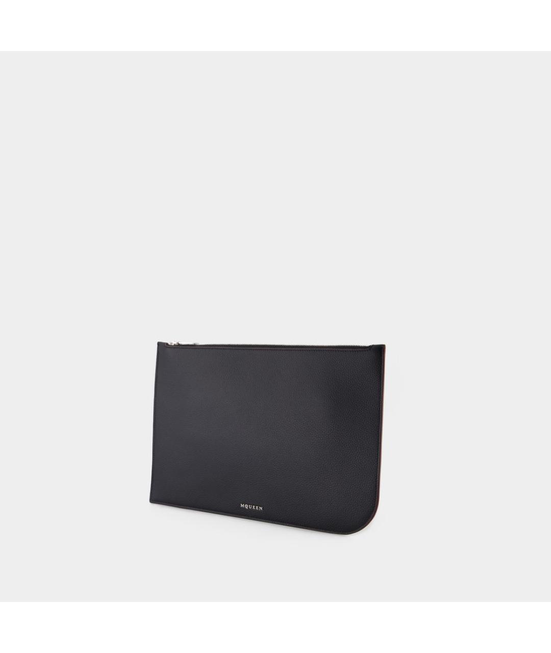 ALEXANDER MCQUEEN Черный кожаный кошелек, фото 2