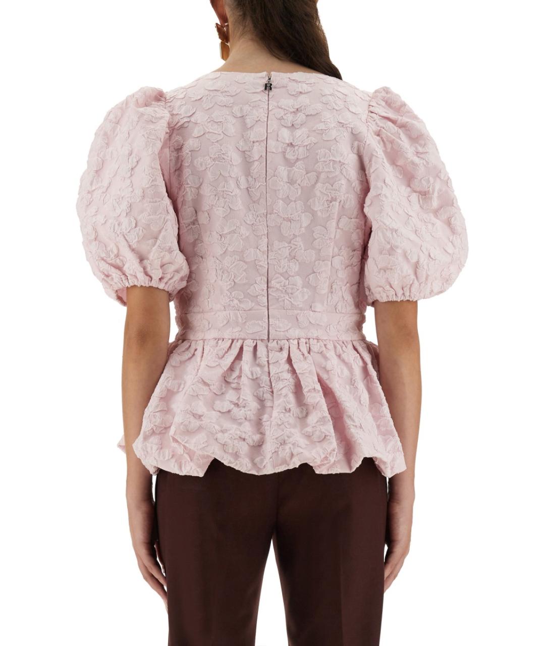 ROTATE Розовая полиэстеровая блузы, фото 4