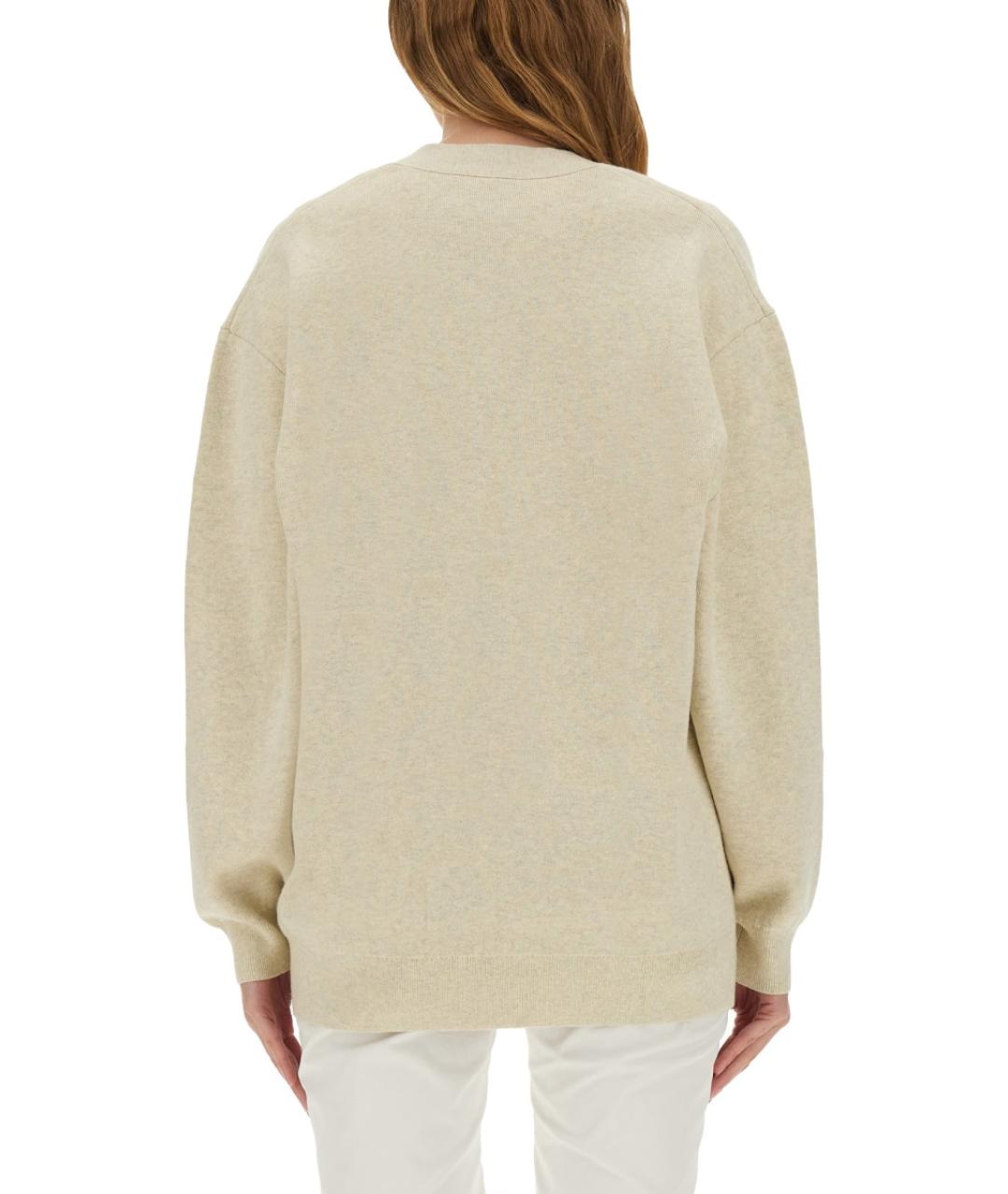 ISABEL MARANT Бежевый хлопковый кардиган, фото 4