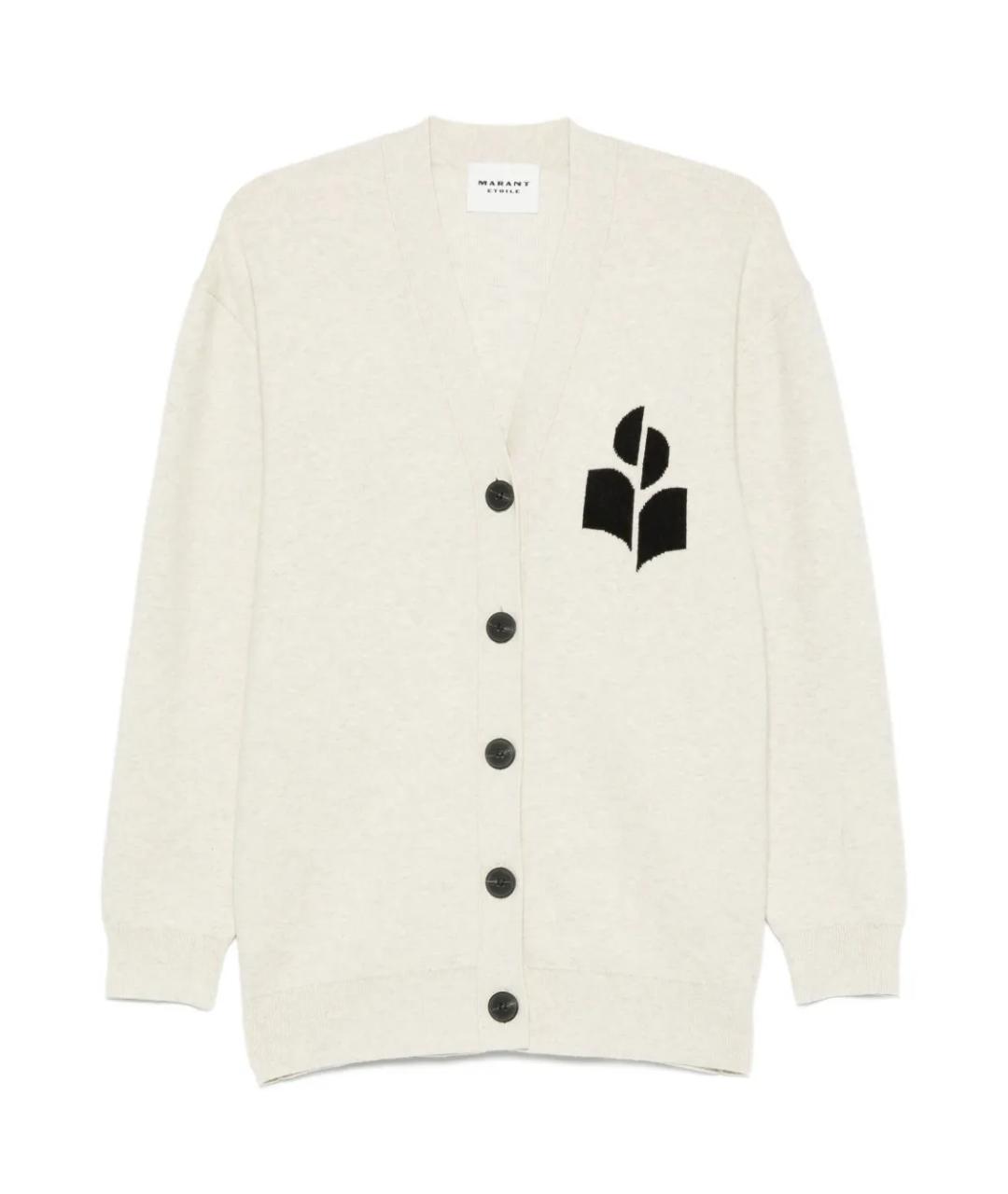 ISABEL MARANT Бежевый хлопковый кардиган, фото 1