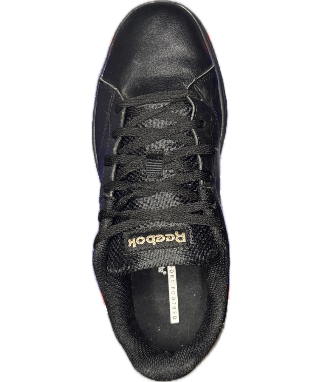 REEBOK Черные кеды из искусственной кожи, фото 2