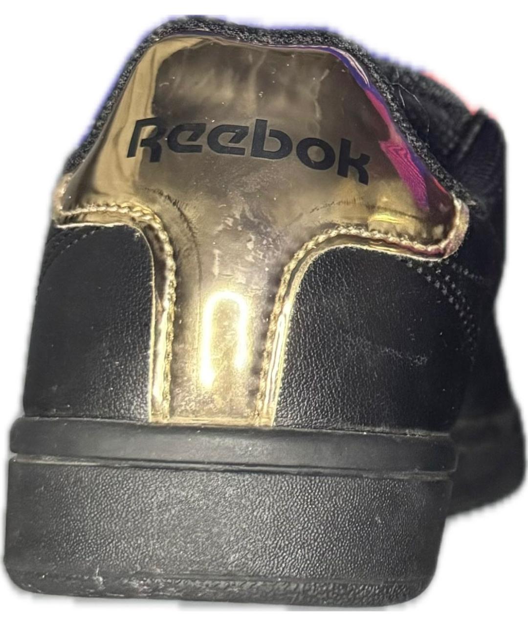 REEBOK Черные кеды из искусственной кожи, фото 4