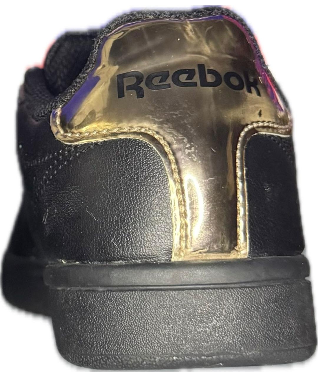 REEBOK Черные кеды из искусственной кожи, фото 5