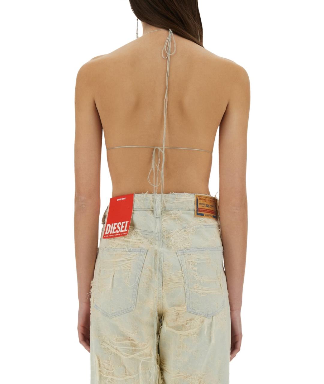 DIESEL Синяя хлопковая майка, фото 4