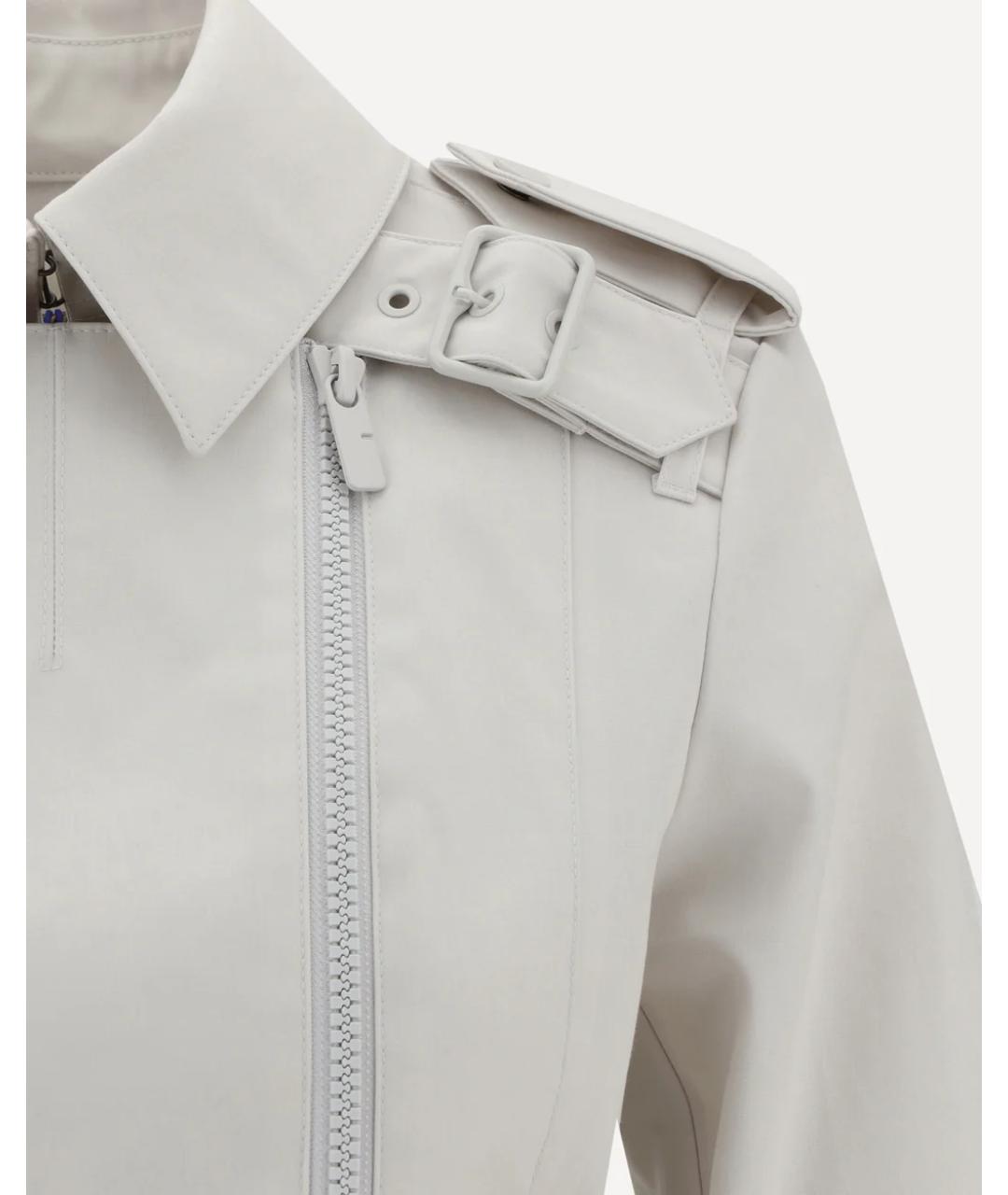 BURBERRY Белая хлопковая куртка, фото 8