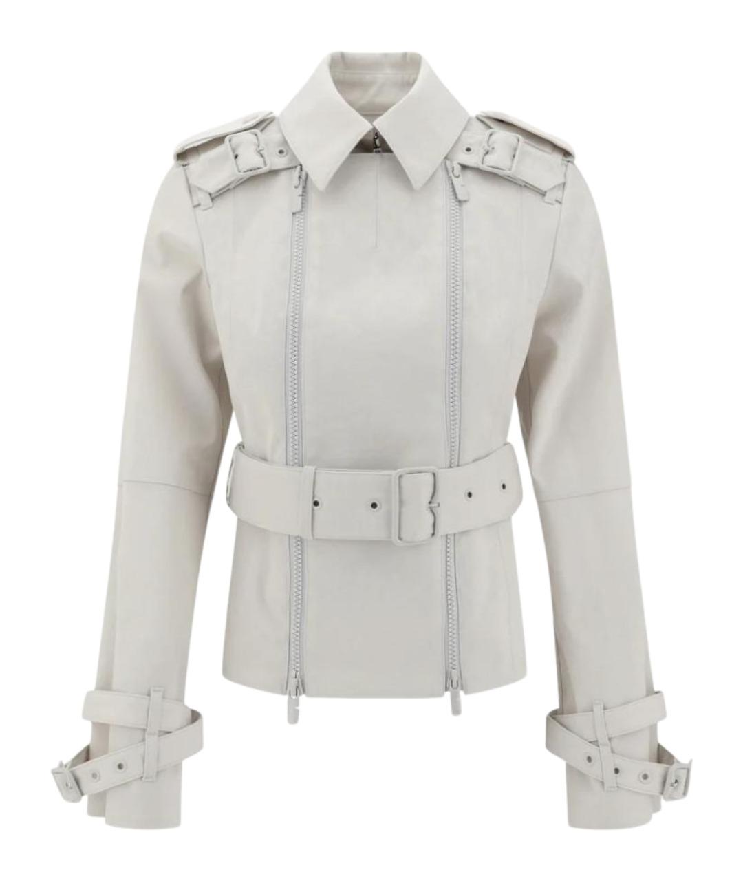 BURBERRY Белая хлопковая куртка, фото 1