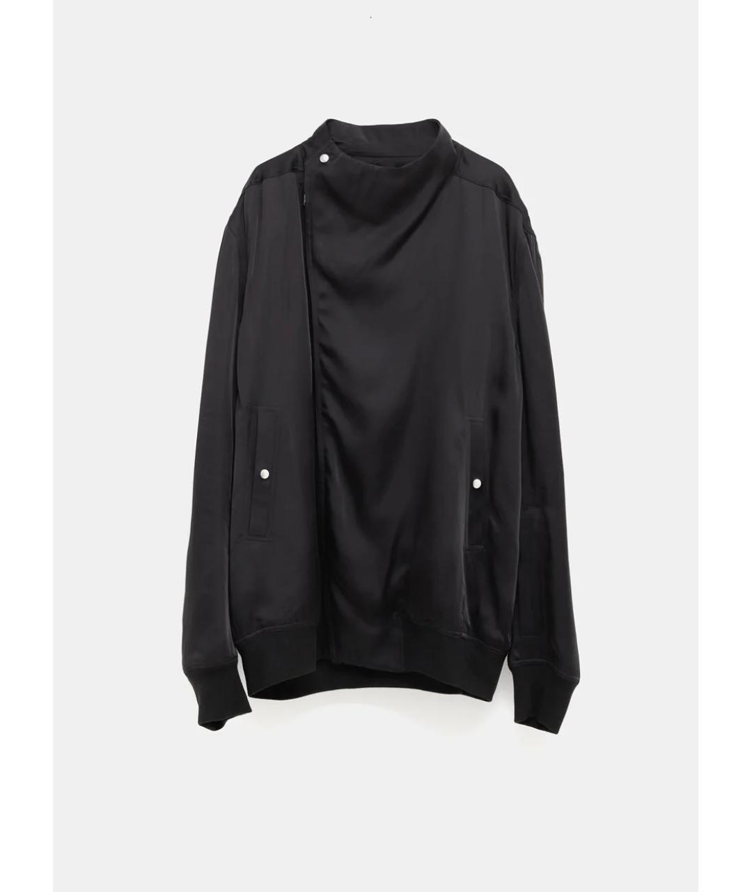 RICK OWENS Черная ацетатная куртка, фото 5