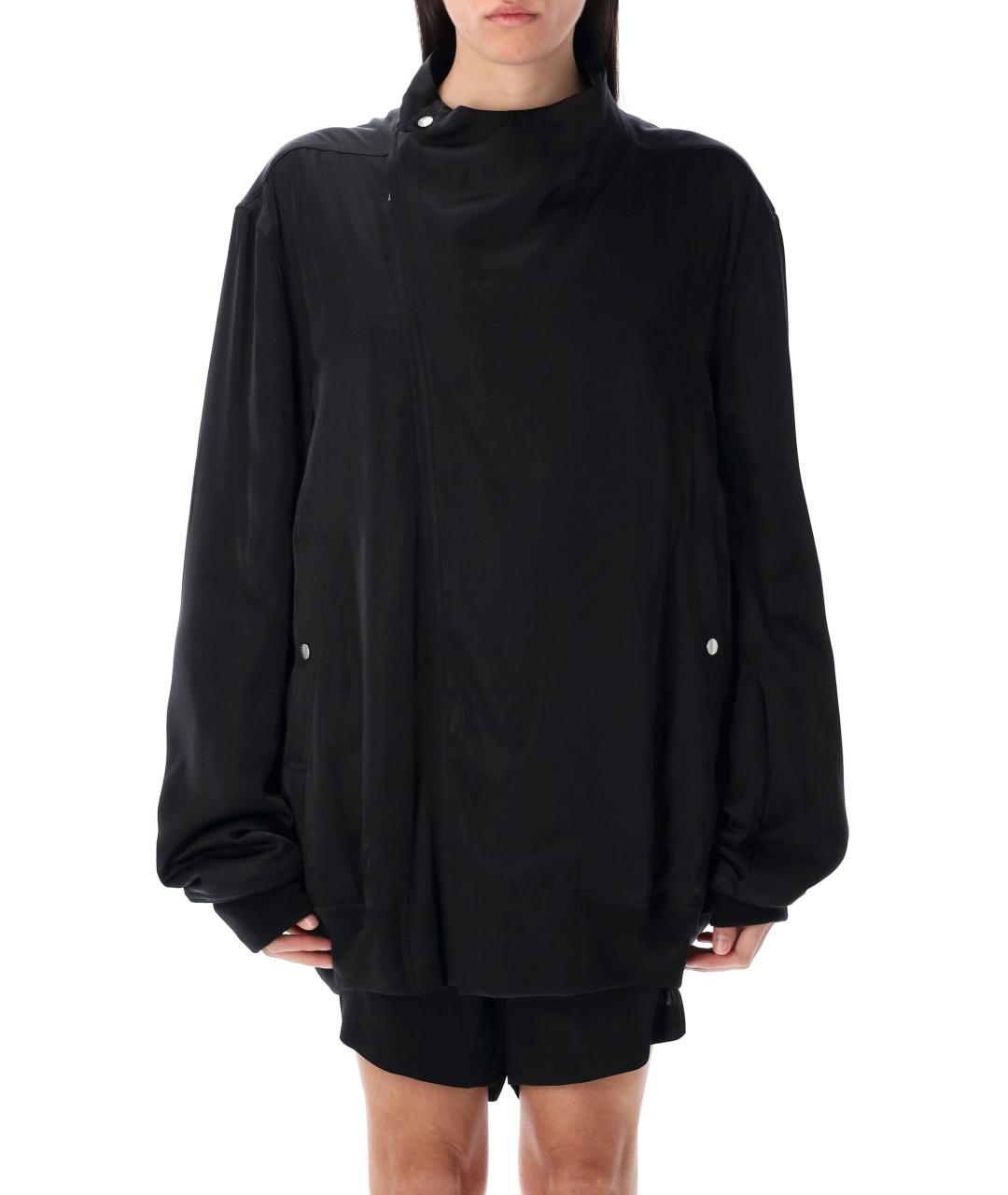 RICK OWENS Черная ацетатная куртка, фото 2