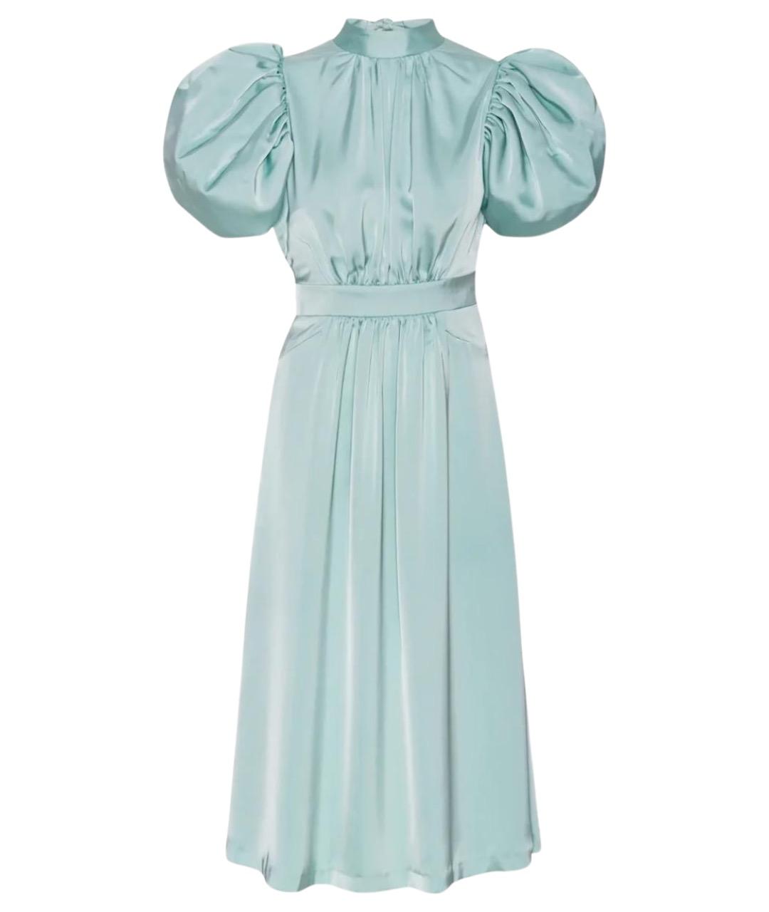 ROTATE Бирюзовое коктейльное платье, фото 1