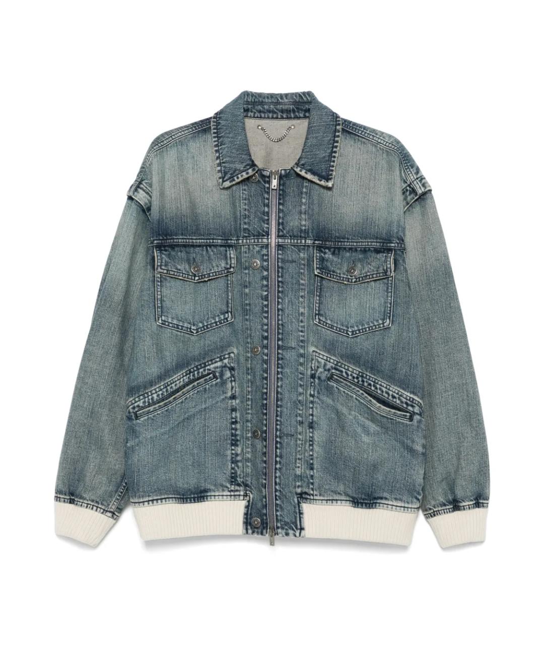 GOLDEN GOOSE DELUXE BRAND Синяя деним куртка, фото 1