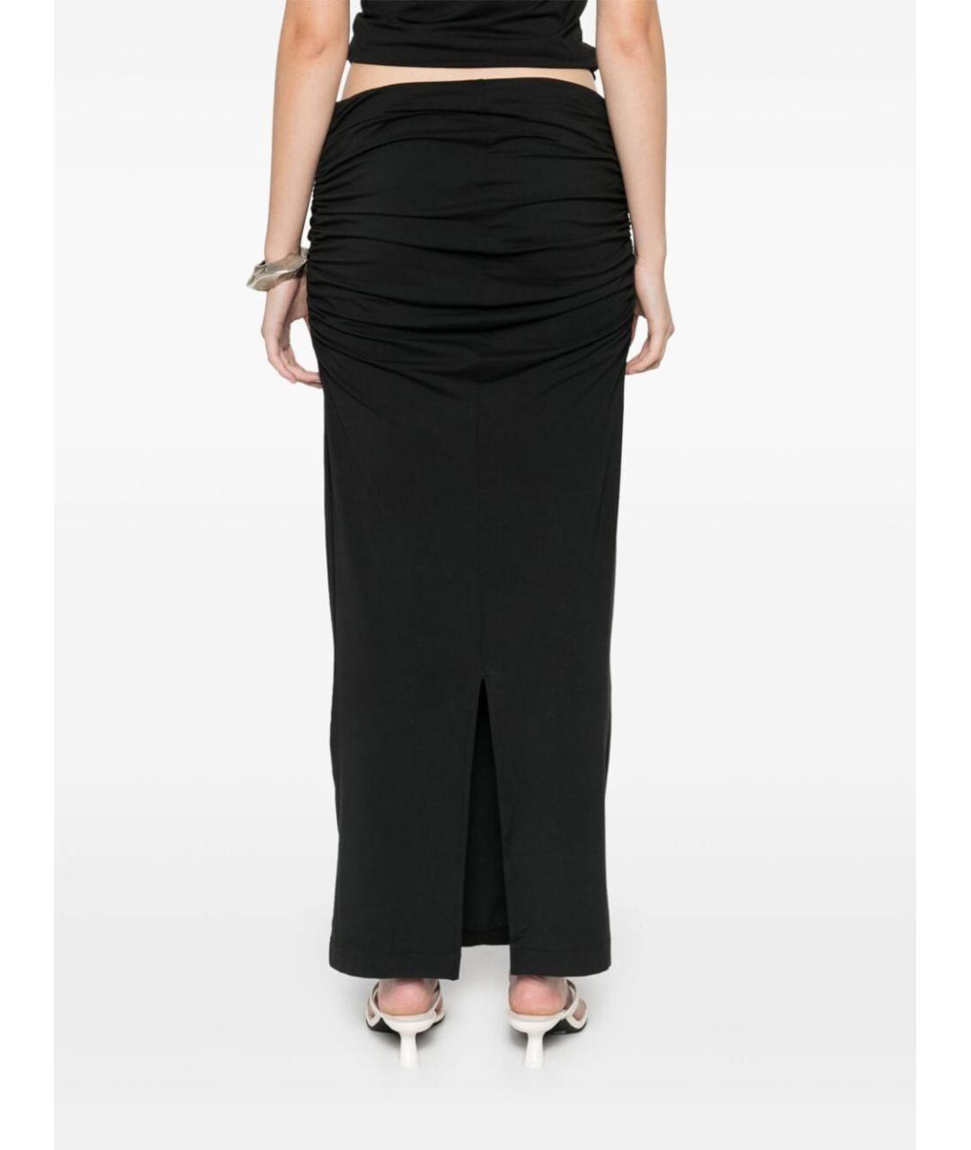 entire studios Черная вискозная юбка макси, фото 5