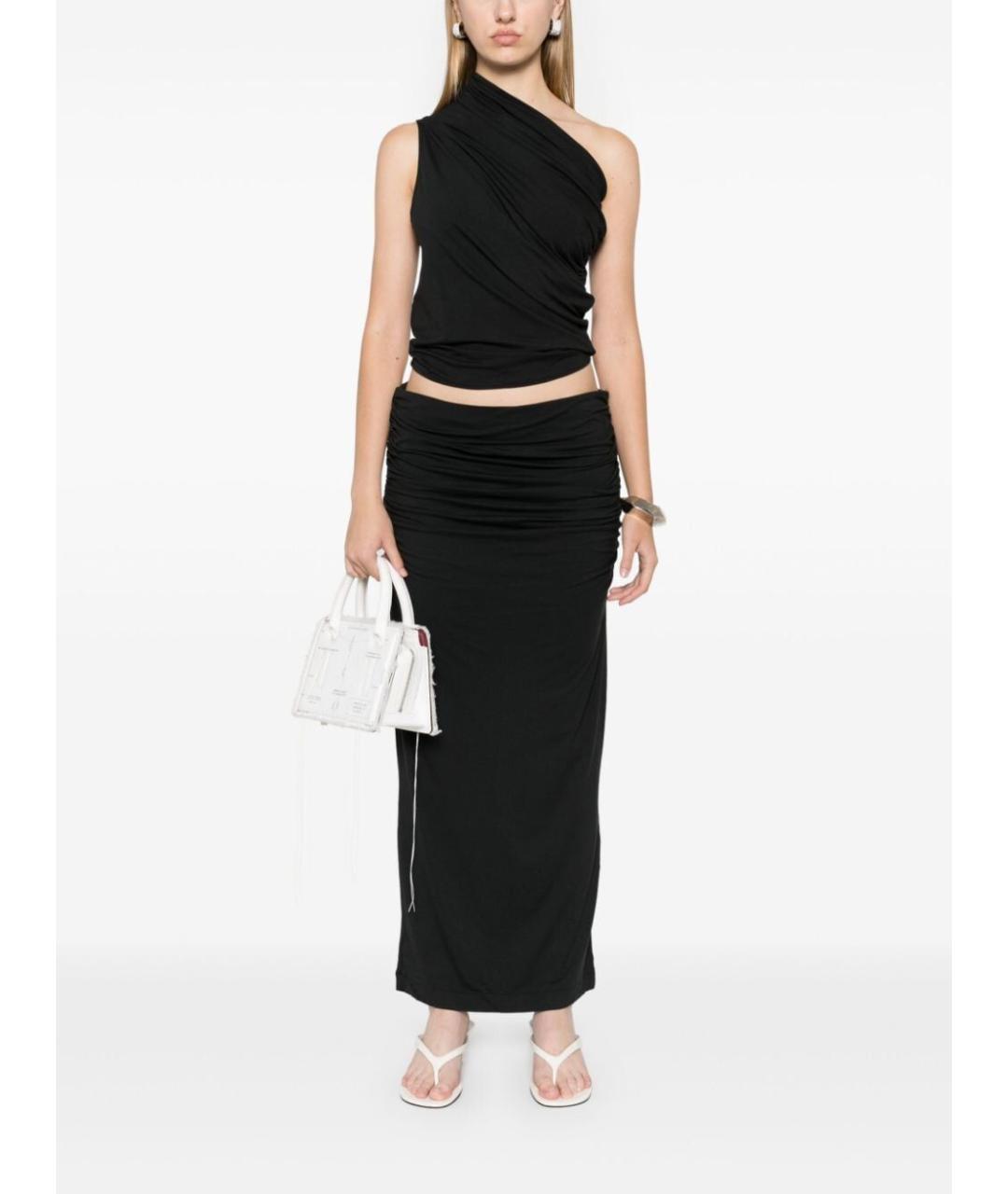 entire studios Черная вискозная юбка макси, фото 3