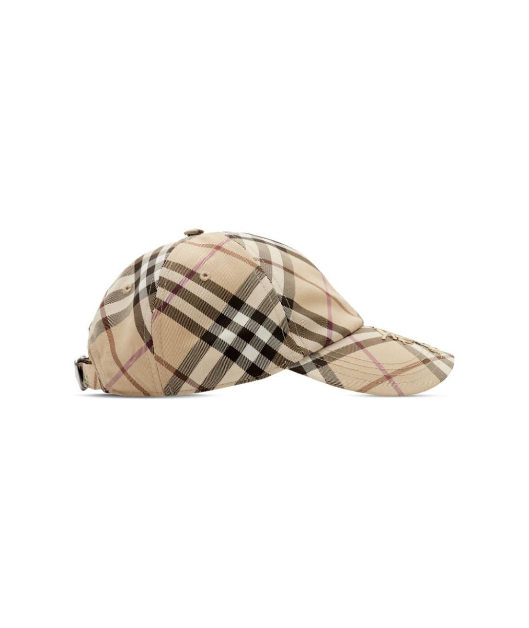 BURBERRY Бежевая синтетическая кепка, фото 1