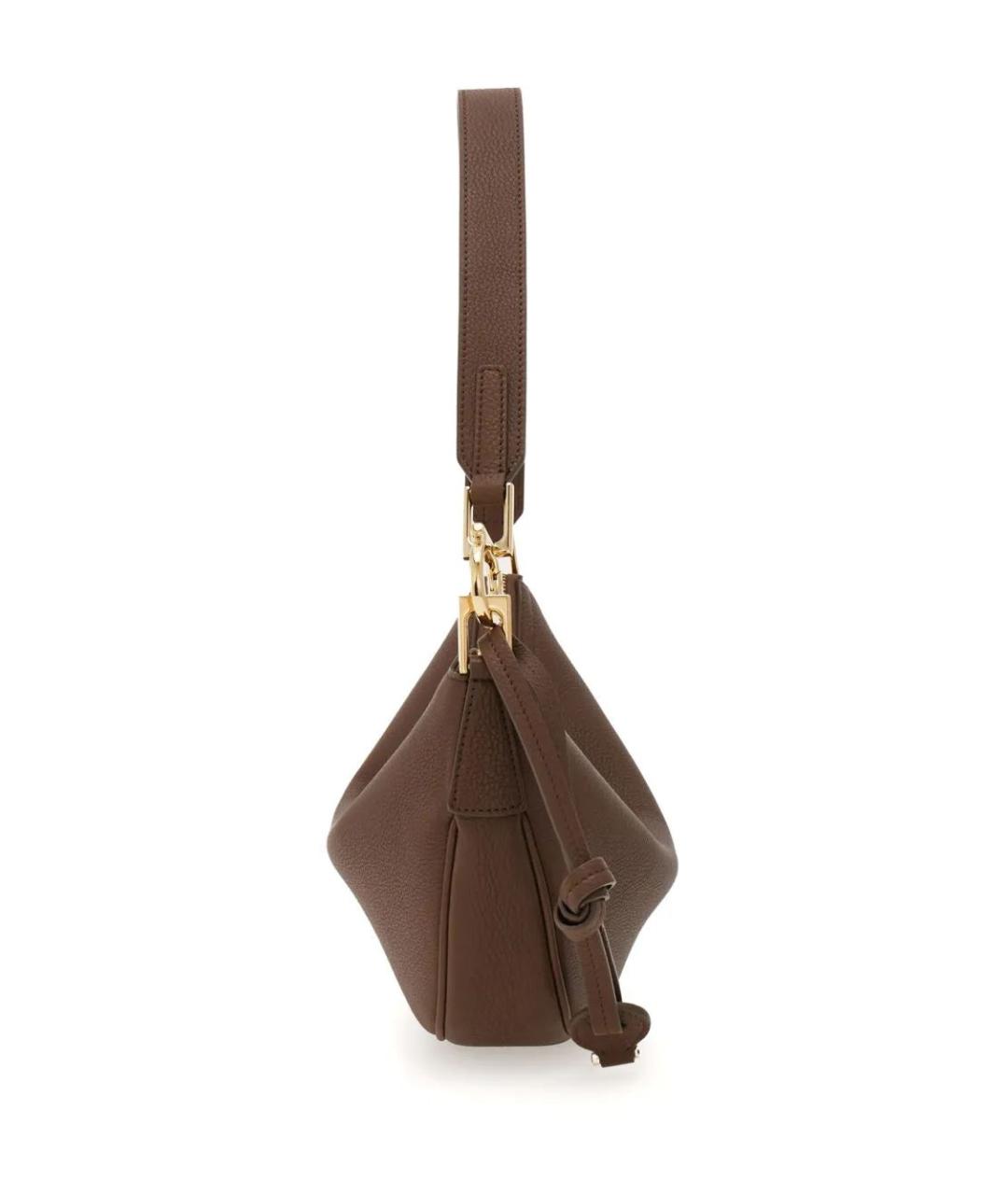 FERRAGAMO Коричневая сумка с короткими ручками, фото 5