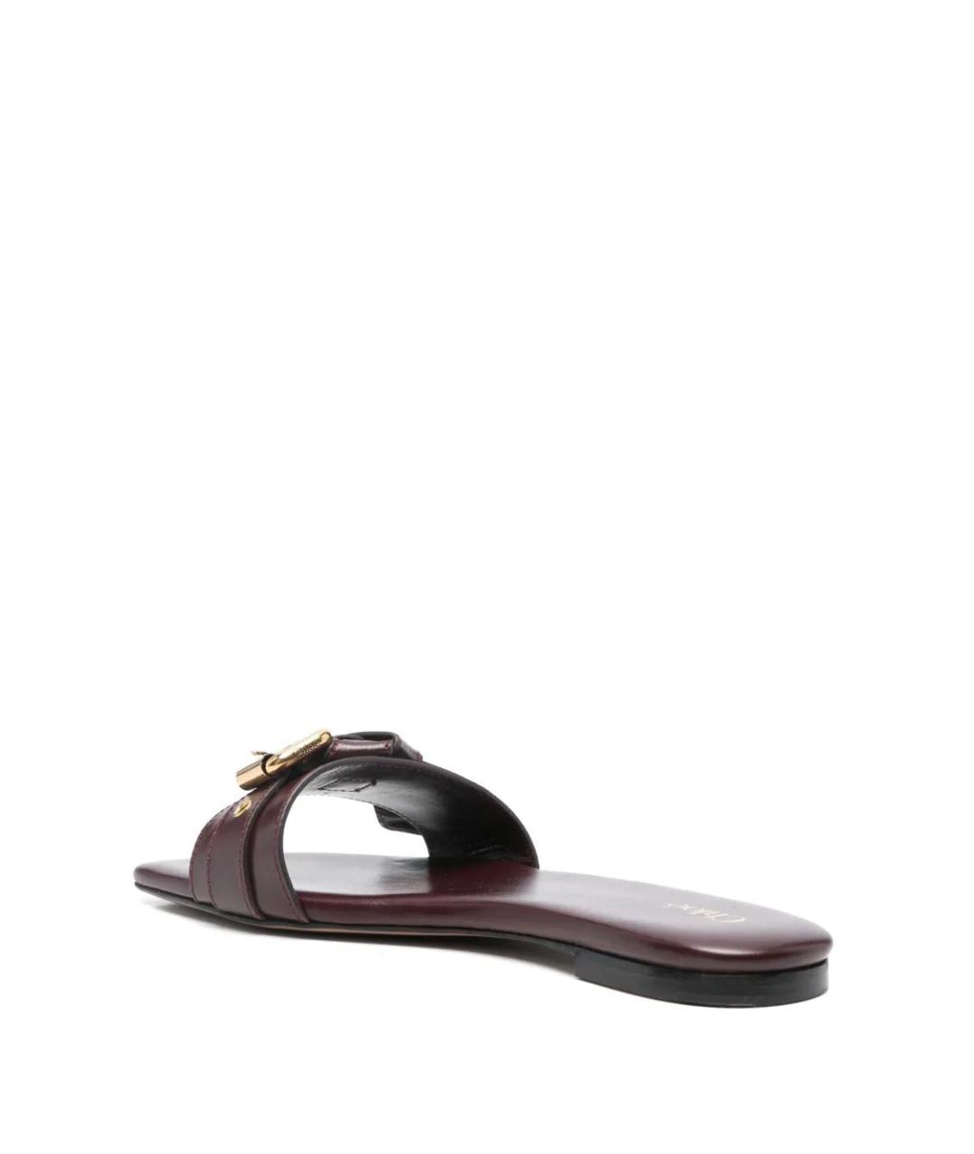 CHLOE Бордовые сандалии, фото 3