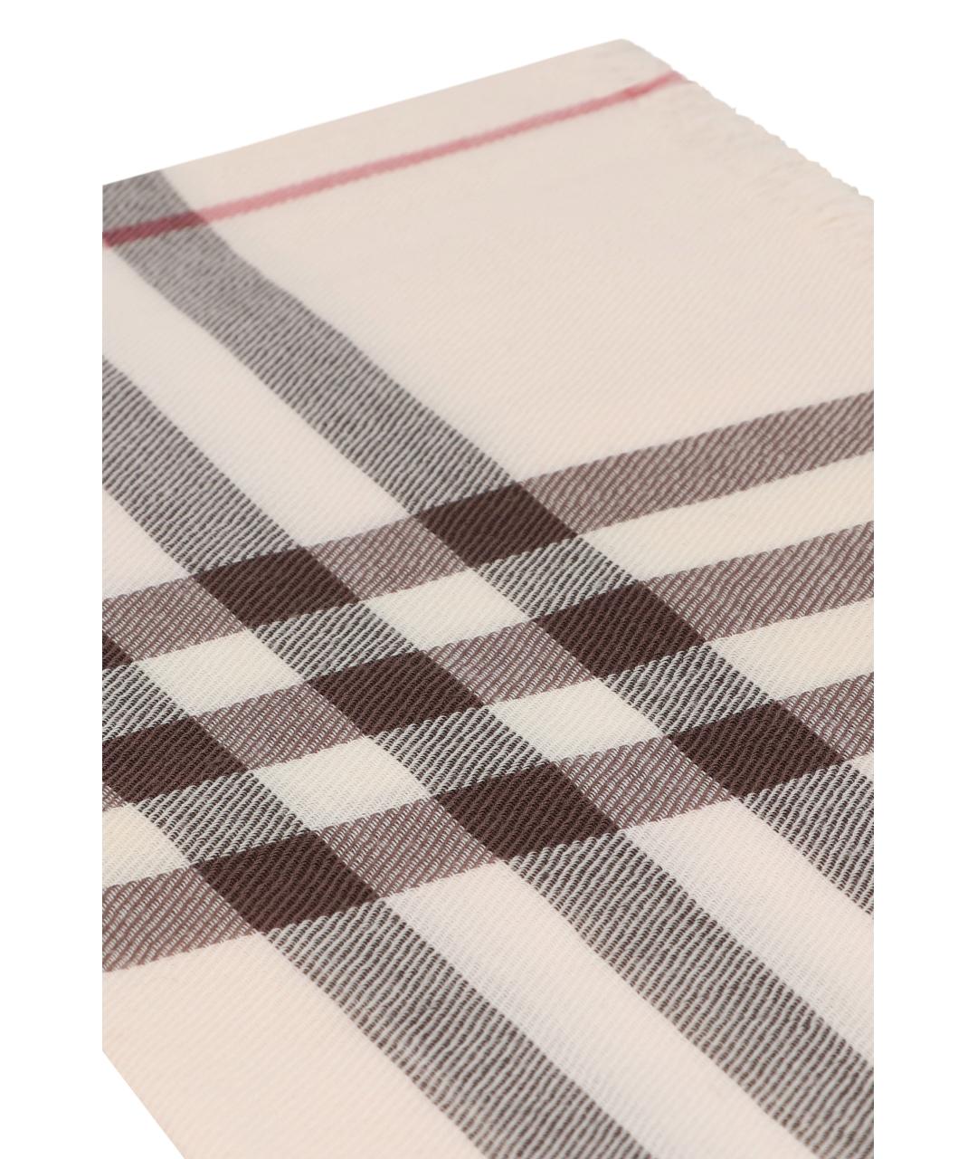 BURBERRY Бежевый шарф, фото 3