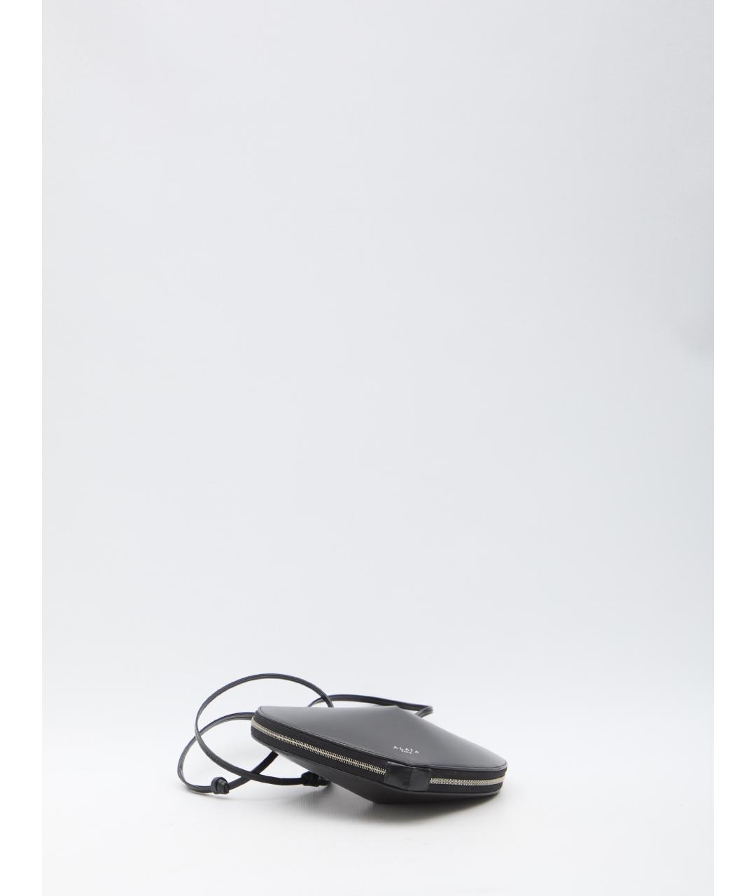 ALAIA Черная кожаная сумка через плечо, фото 3