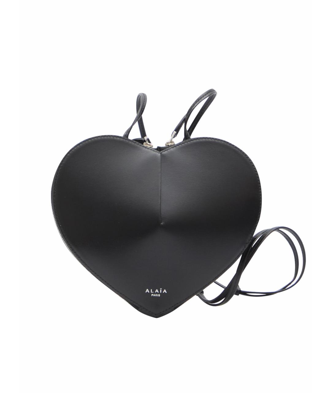 ALAIA Черная кожаная сумка через плечо, фото 1