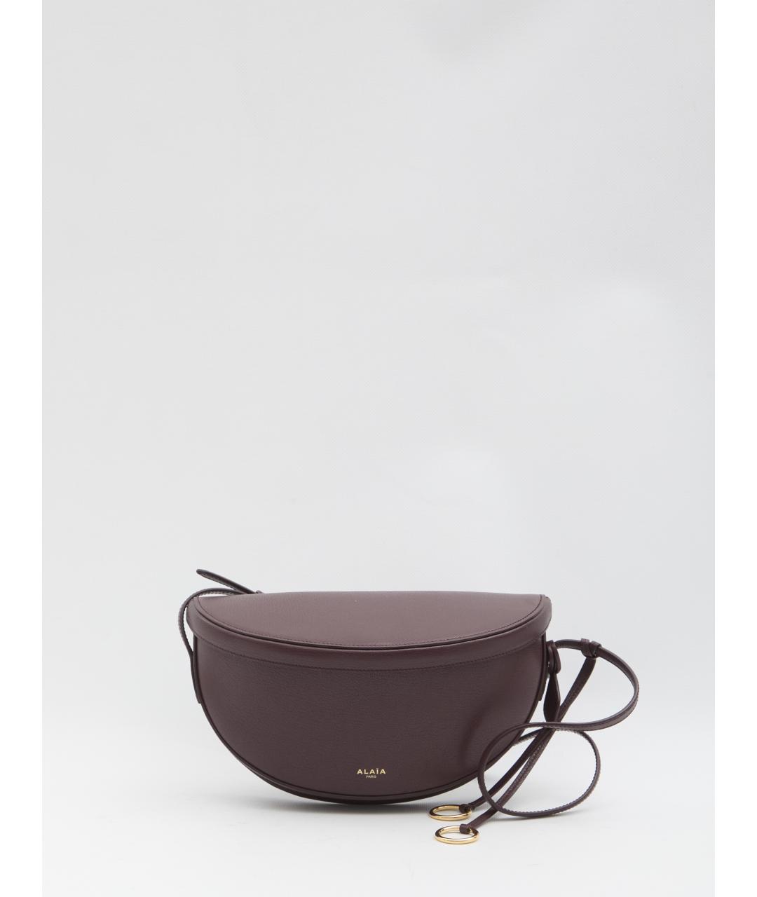 ALAIA Бордовая кожаная сумка через плечо, фото 1