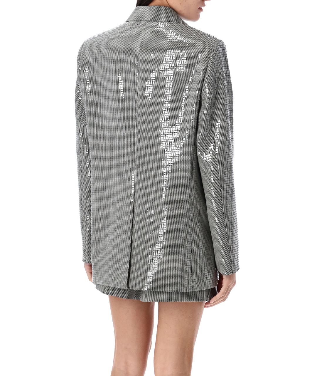 GOLDEN GOOSE DELUXE BRAND Серебрянный вискозный жакет/пиджак, фото 3