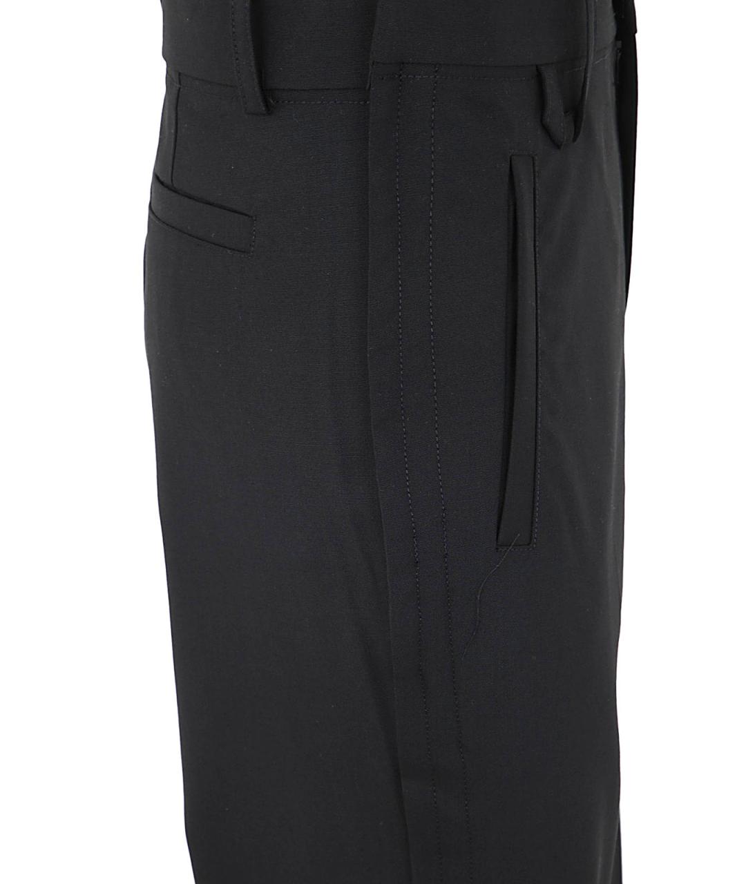 JACQUEMUS Черные шерстяные повседневные брюки, фото 3