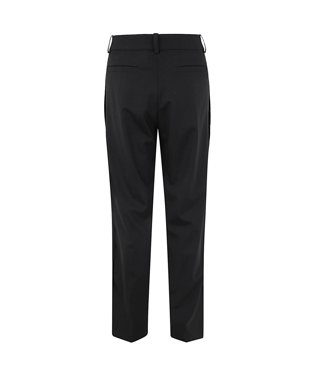 JACQUEMUS Черные шерстяные повседневные брюки, фото 2