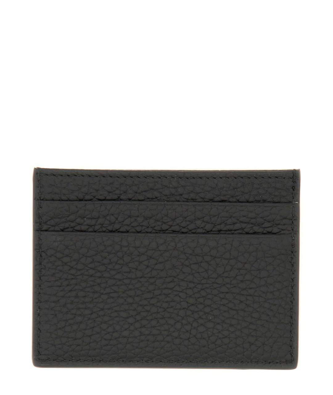 DOLCE&GABBANA Черный кожаный кардхолдер, фото 2