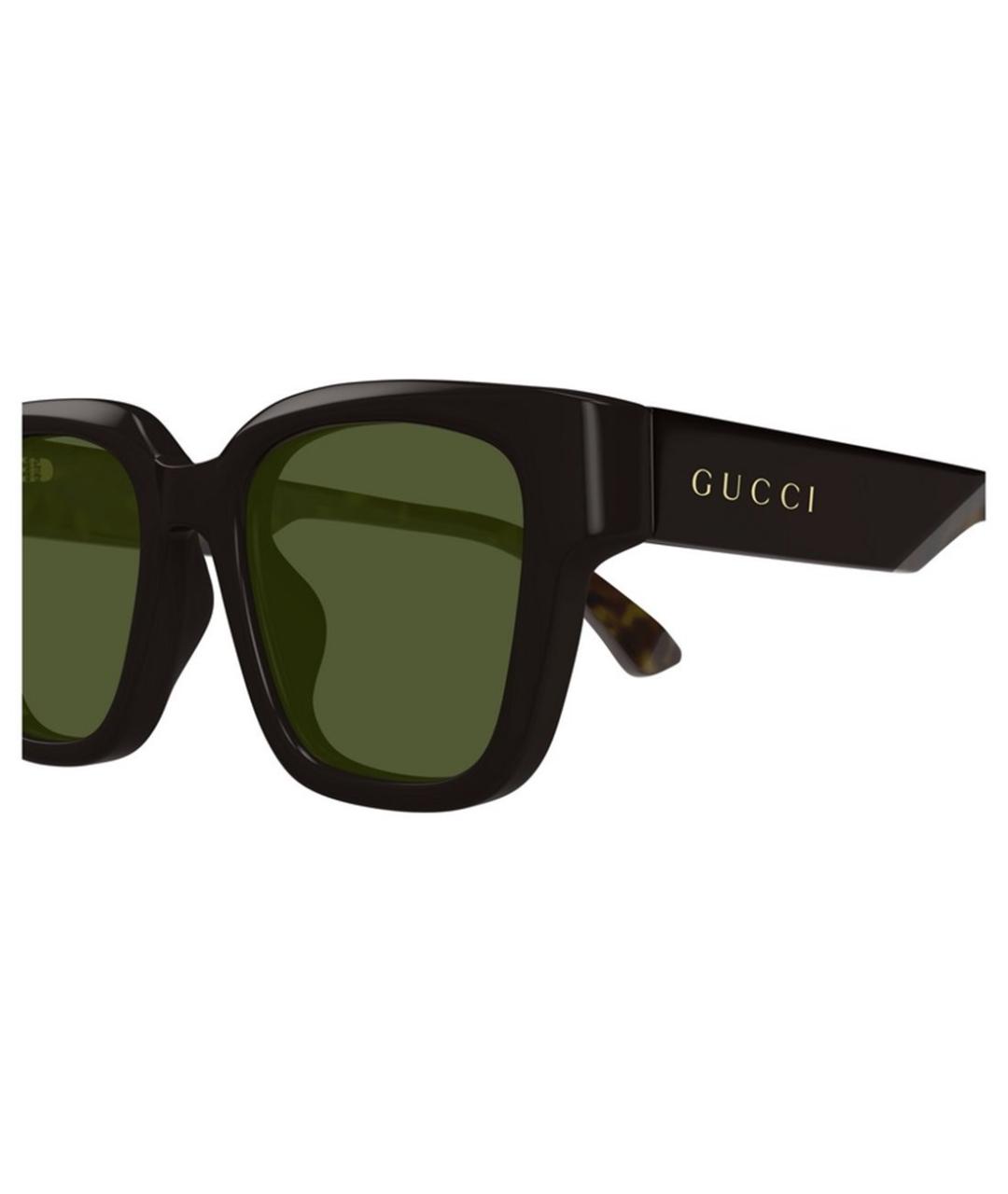 GUCCI Коричневые солнцезащитные очки, фото 3