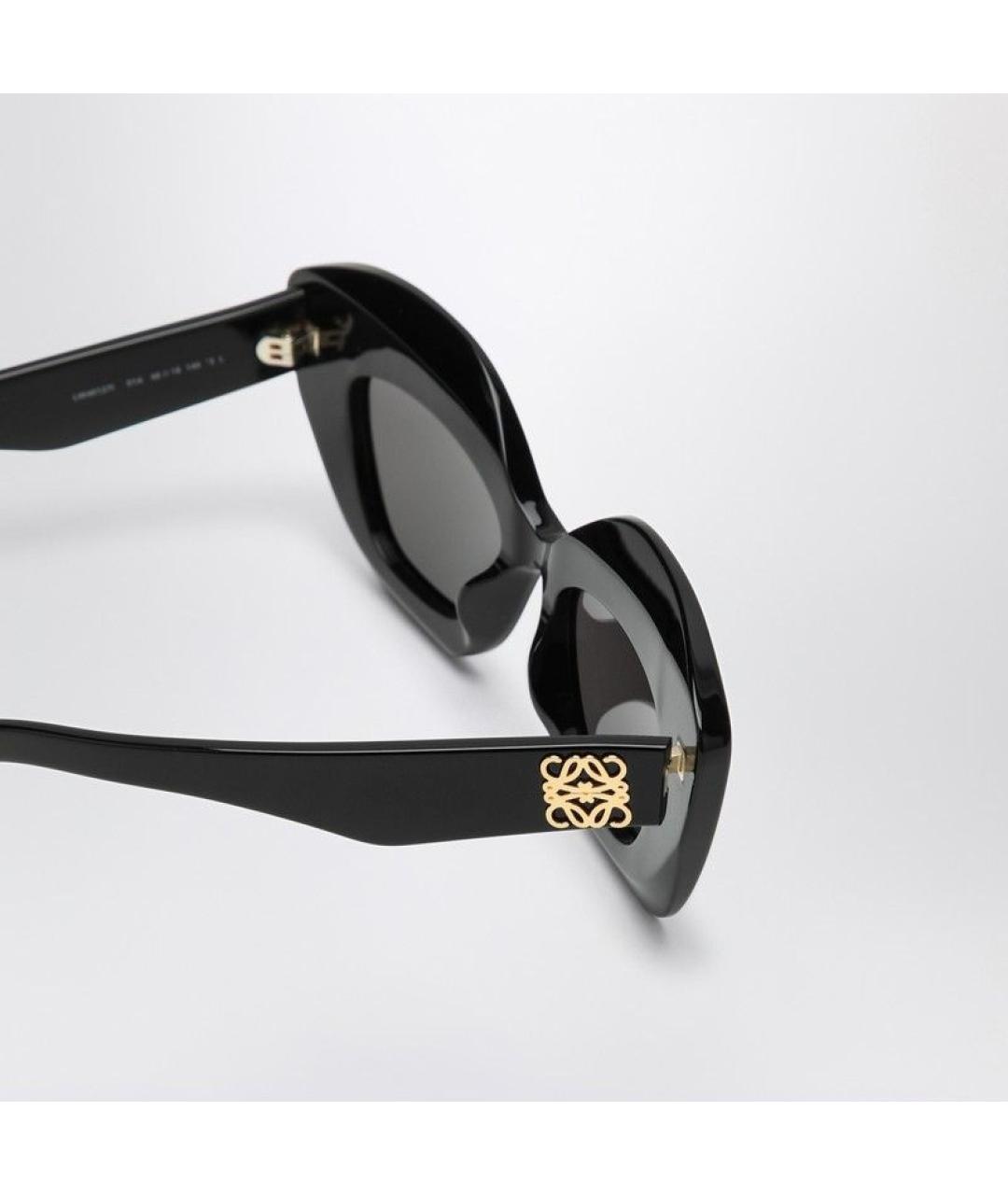 LOEWE Черные пластиковые солнцезащитные очки, фото 3