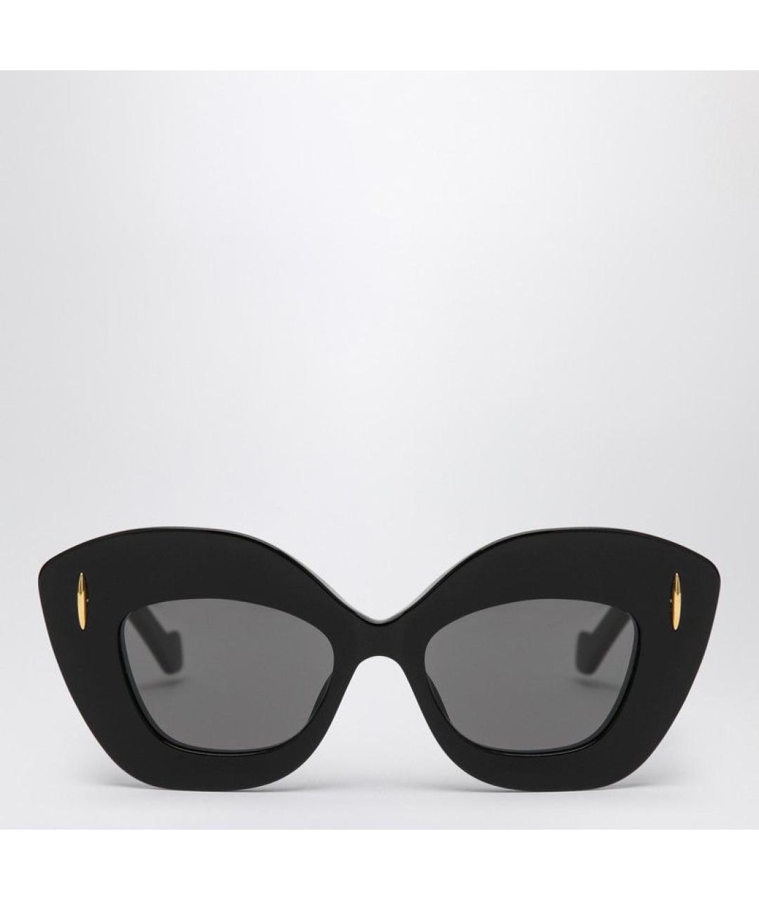 LOEWE Черные пластиковые солнцезащитные очки, фото 4