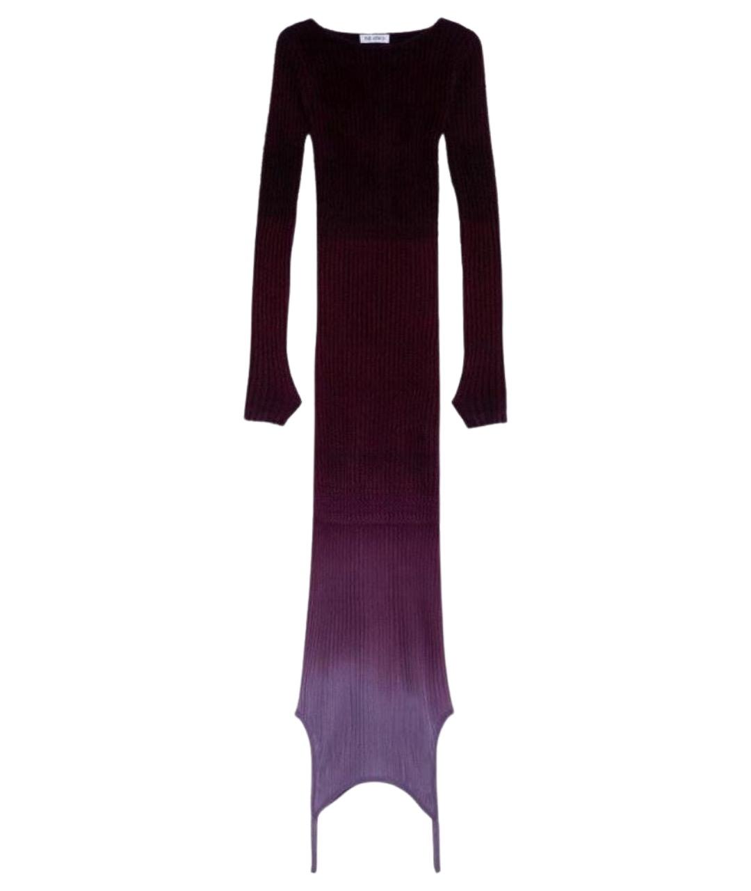 THE ATTICO Фиолетовое полиамидовое повседневное платье, фото 1