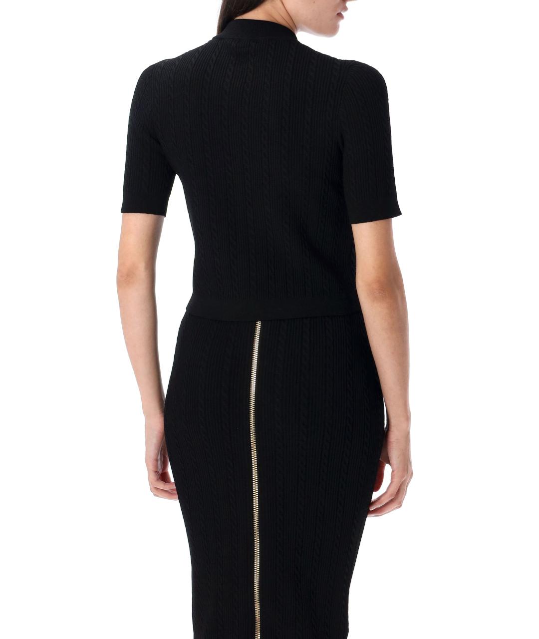 BALMAIN Черный вискозный кардиган, фото 3