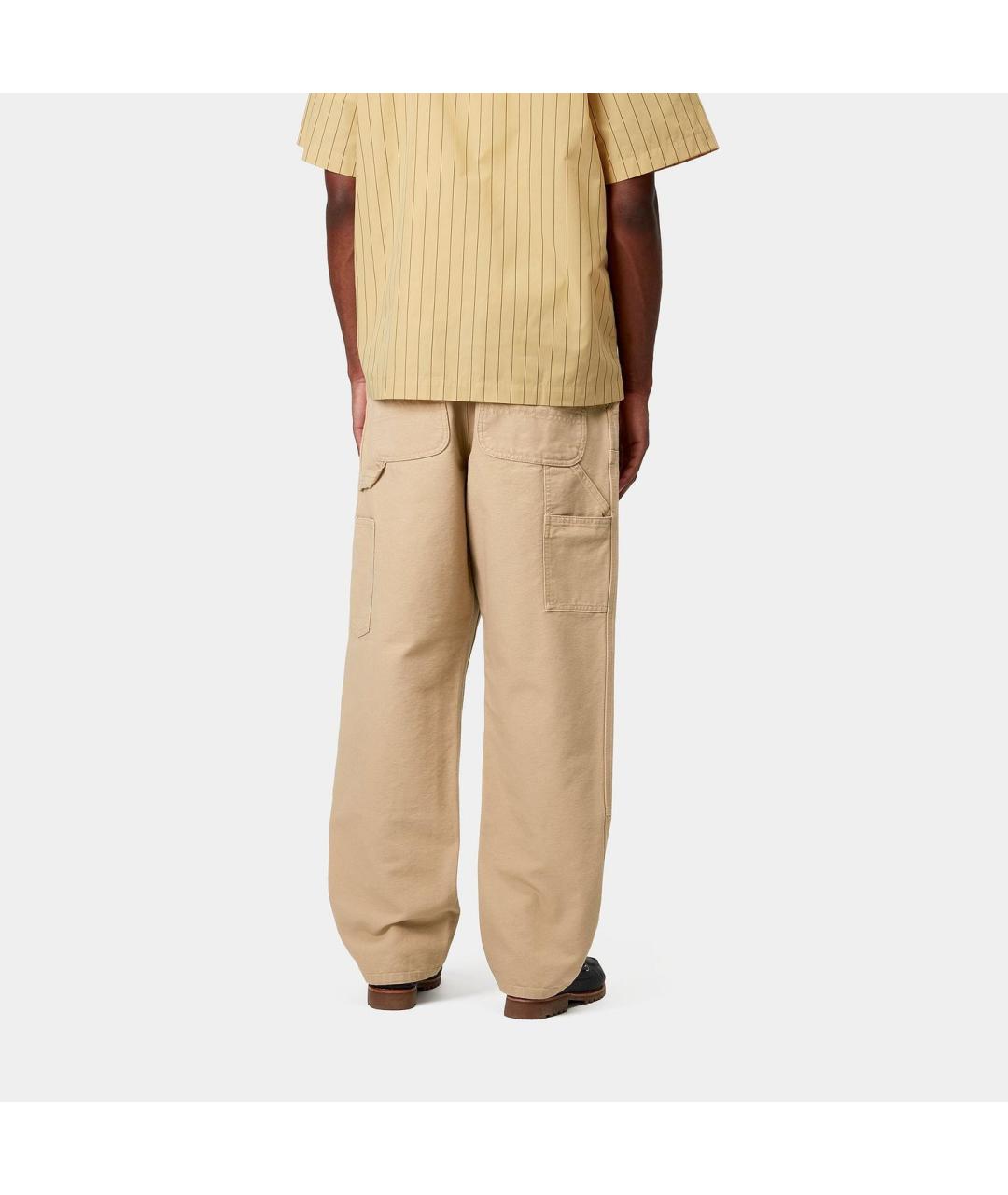 CARHARTT WIP Коричневые хлопковые повседневные брюки, фото 5