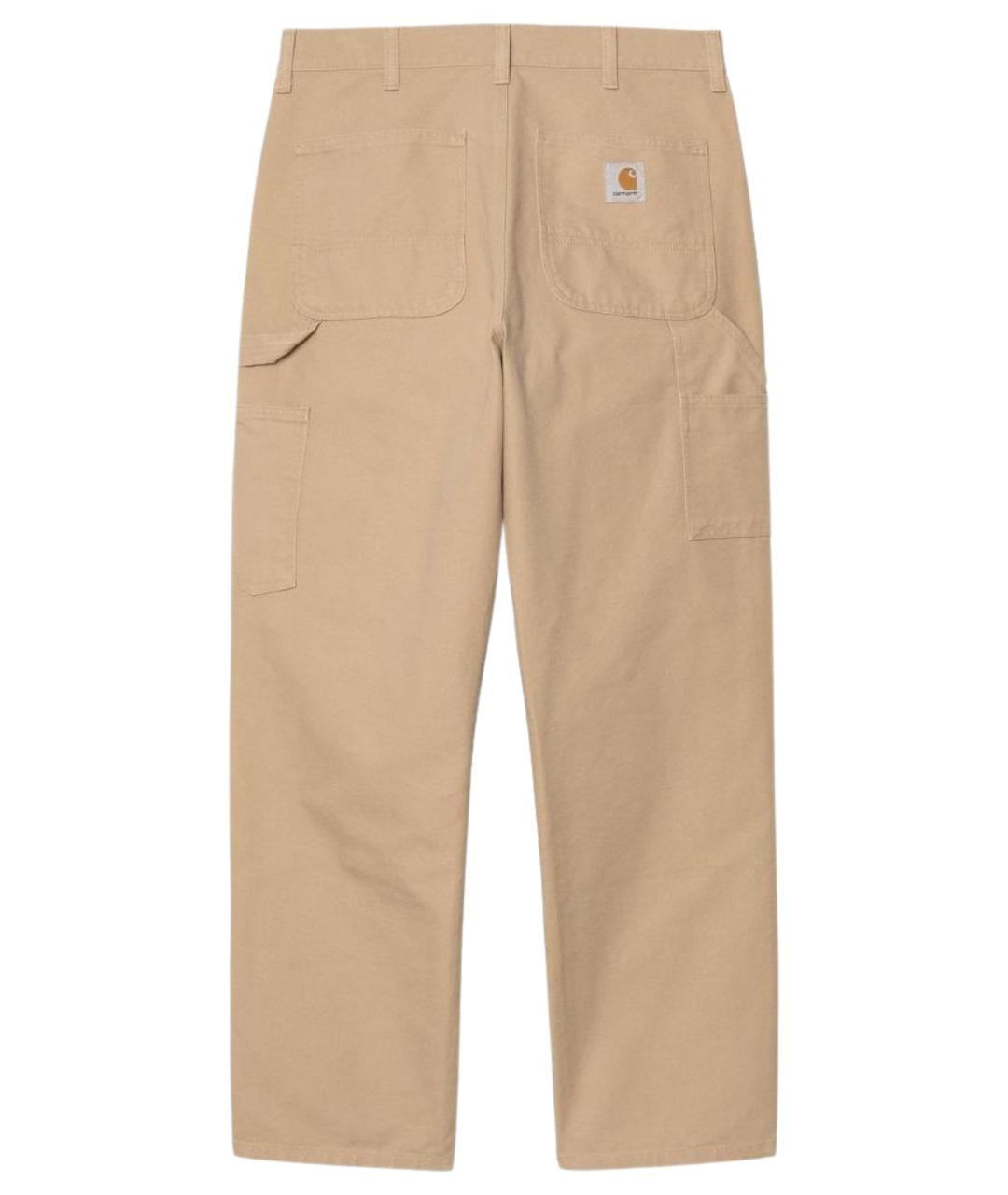 CARHARTT WIP Коричневые хлопковые повседневные брюки, фото 2