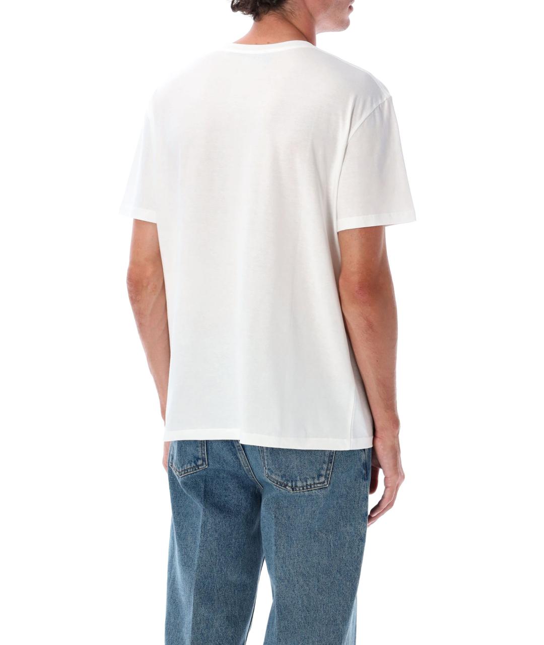 VALENTINO Белая хлопковая футболка, фото 2
