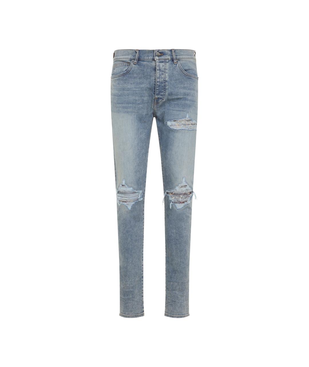 AMIRI Синие хлопковые повседневные брюки, фото 1