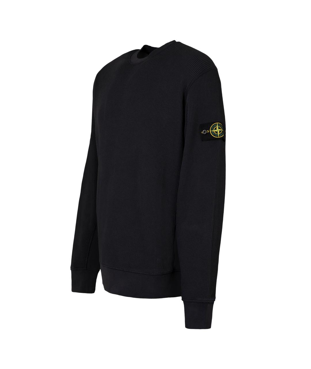 STONE ISLAND Синий хлопковый джемпер / свитер, фото 2