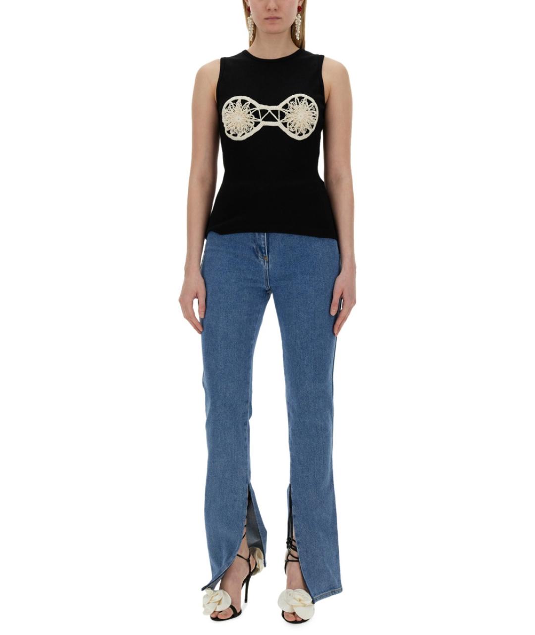 MAGDA BUTRYM Черная хлопковая майка, фото 5