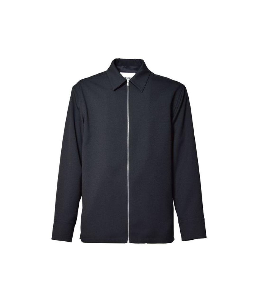 JIL SANDER Синяя полиэстеровая куртка, фото 1