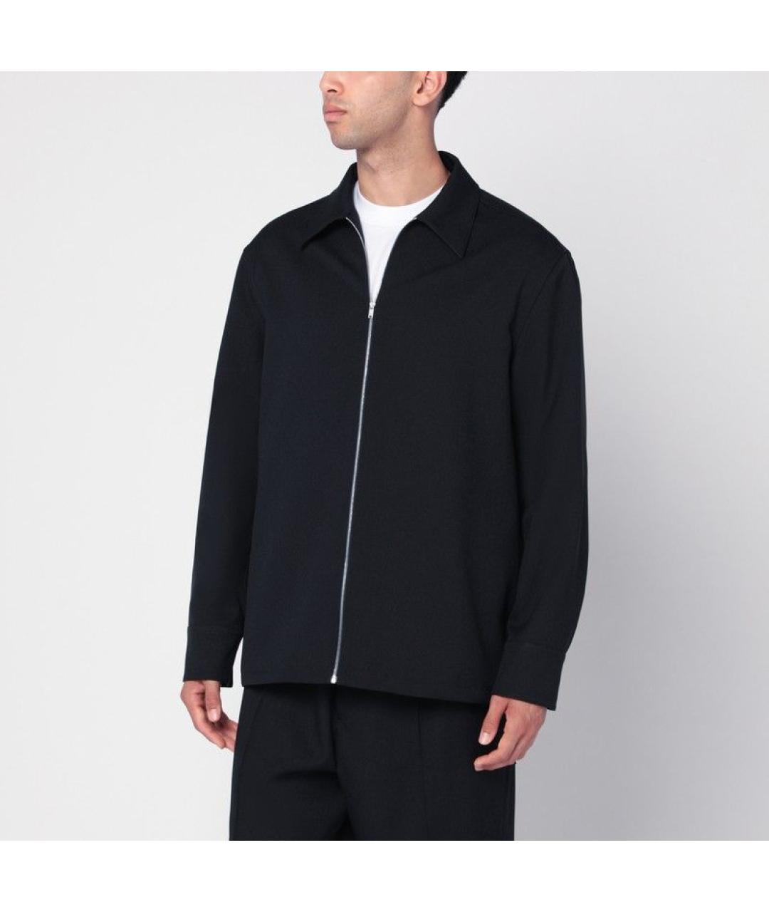 JIL SANDER Синяя полиэстеровая куртка, фото 2