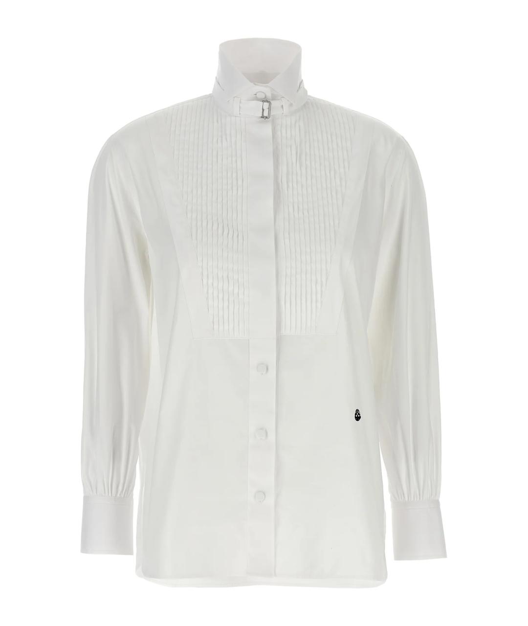 ALEXANDER MCQUEEN Белая хлопковая рубашка, фото 1