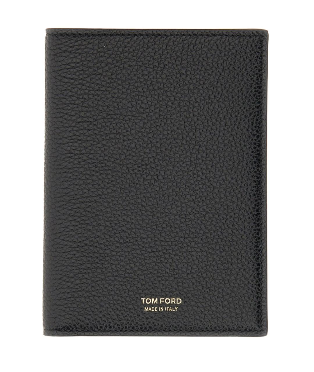 TOM FORD Черный кожаный кардхолдер, фото 1