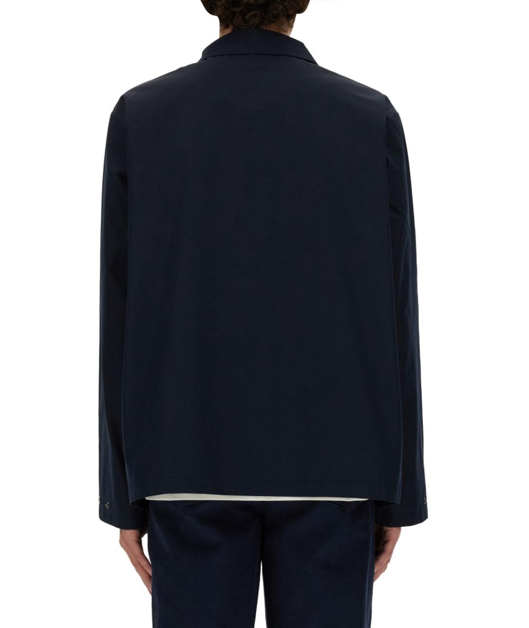 A.P.C. Синяя хлопковая кэжуал рубашка, фото 4