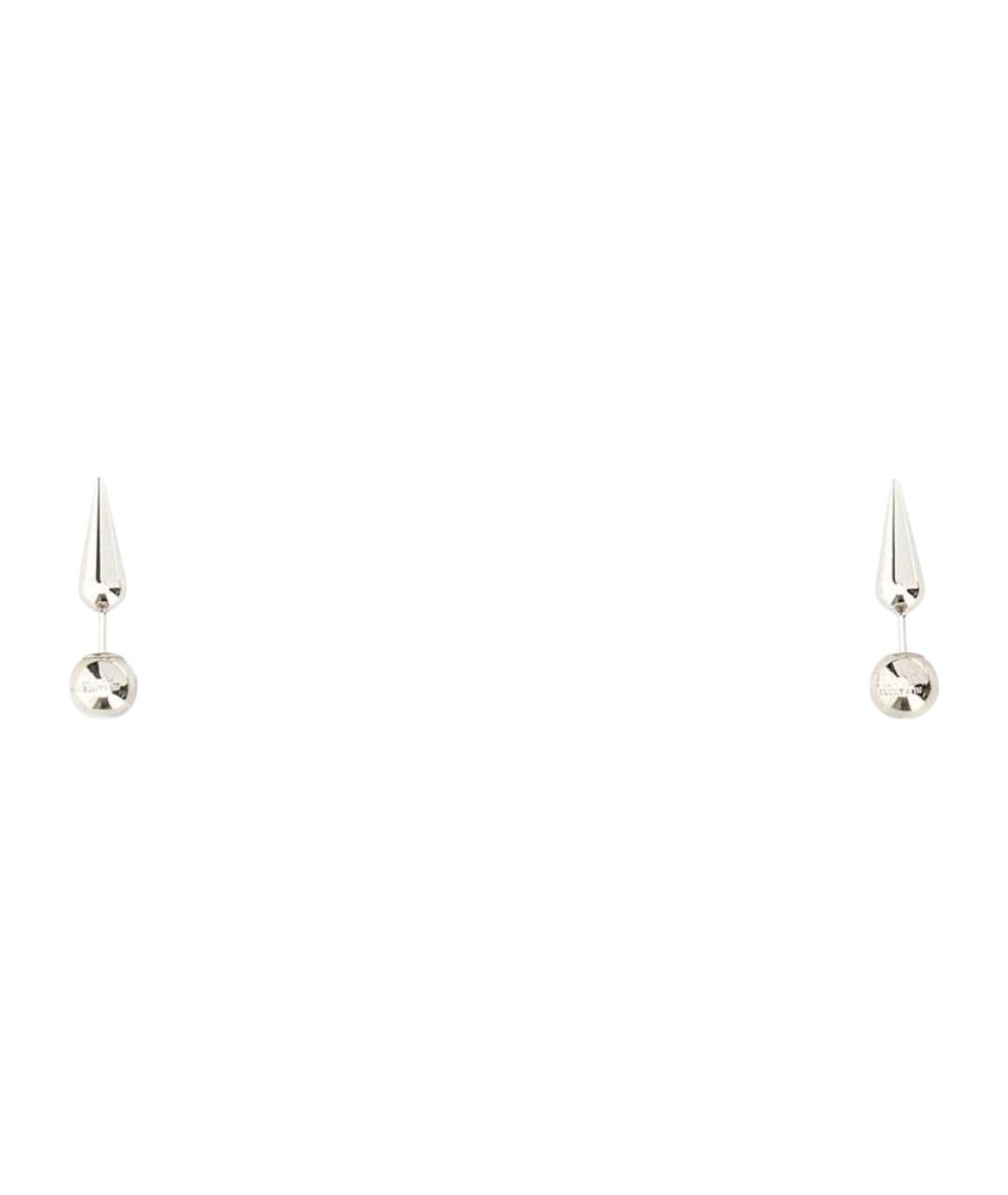 JIL SANDER Серебряные металлические серьги, фото 2