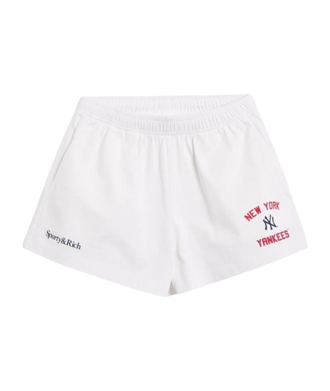 SPORTY AND RICH Белые хлопковые шорты, фото 1