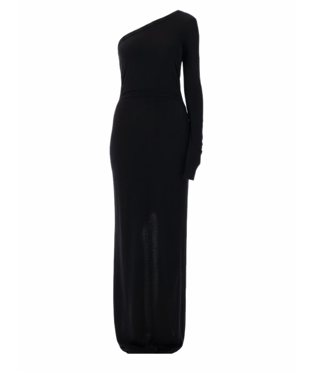 RICK OWENS Черное хлопковое вечернее платье, фото 1