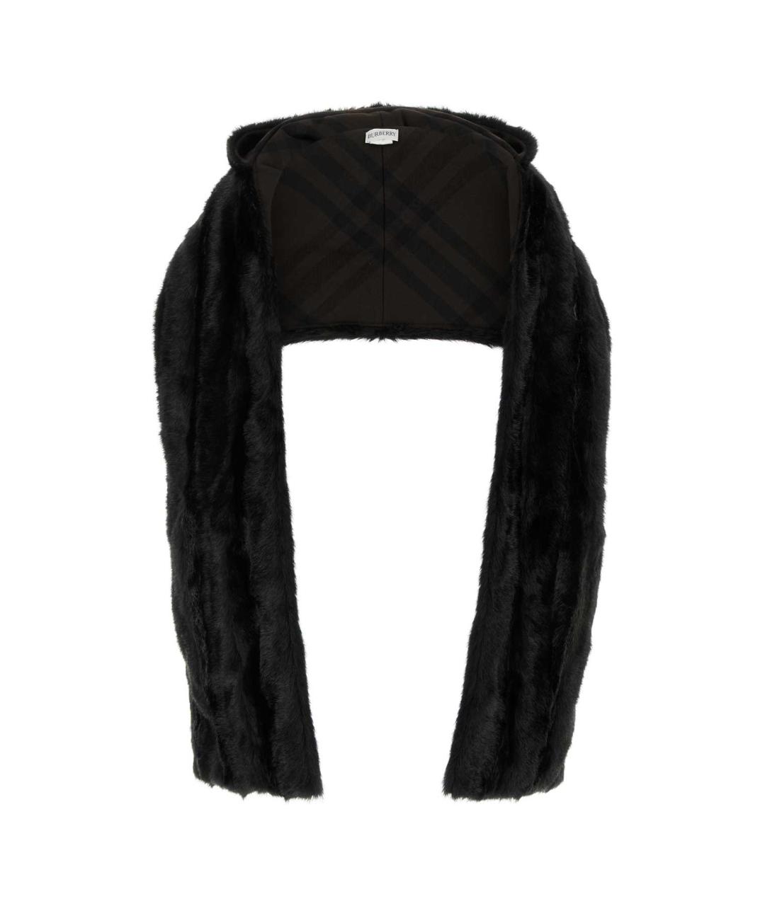 BURBERRY Черный шарф, фото 1