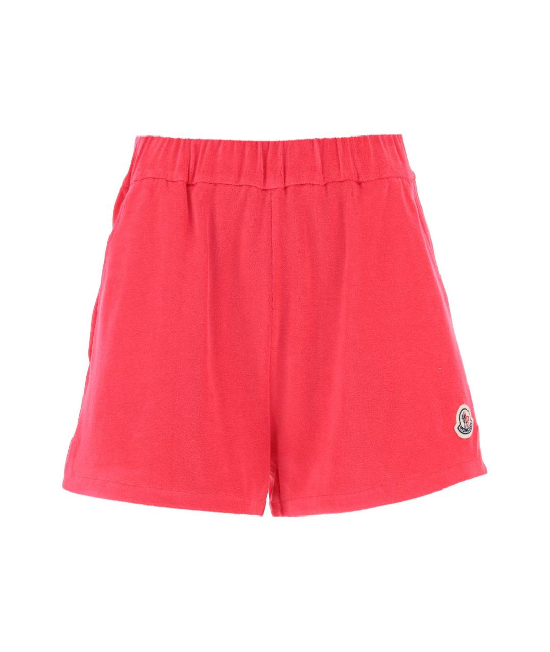 MONCLER Розовые хлопковые шорты, фото 1